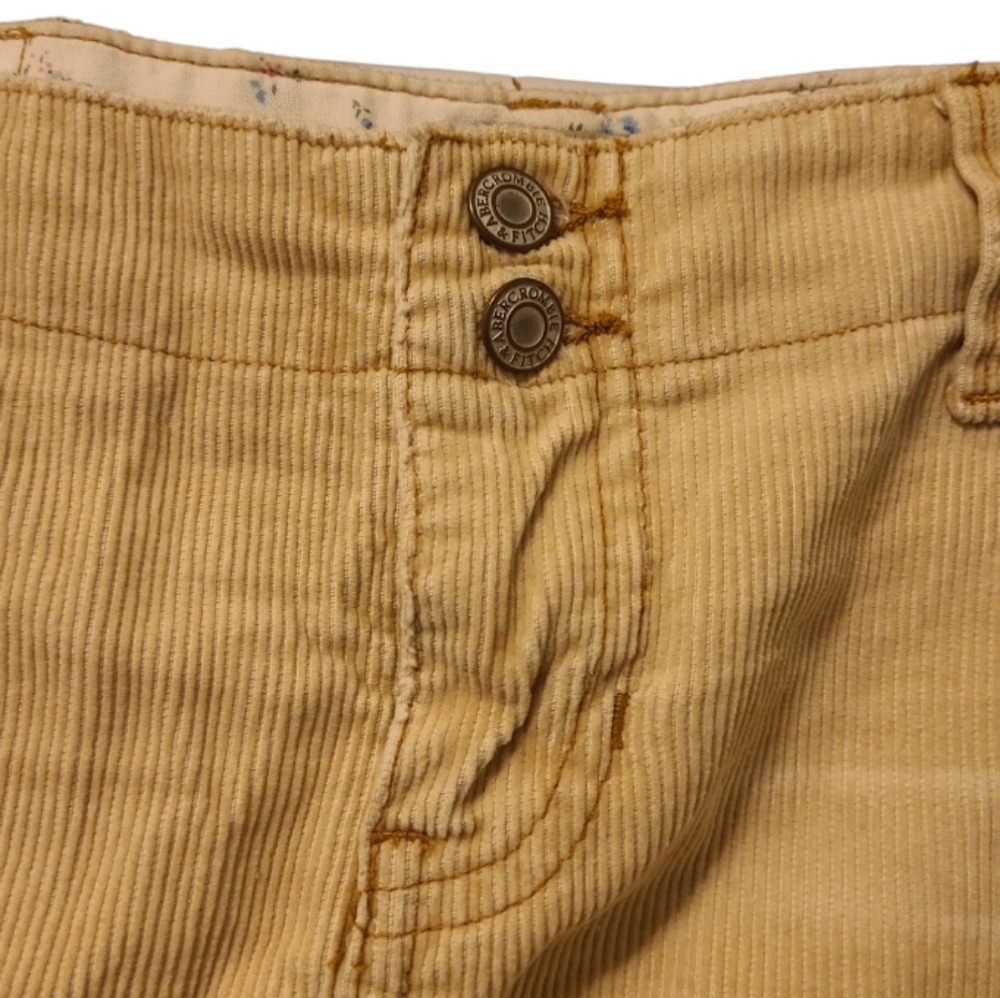 Vintage Abercrombie Corduroy Mini Skirt Size 4 - Picture 6 of 6